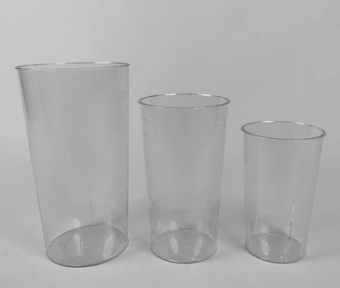 PVC Clear Vase Cylinder Small